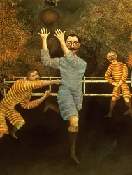 The Football Players, 1908 (detail)